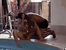 VIP4K.  Enticing cutie invites swimming coach to taste her tight cunny
