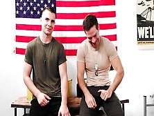 Gay Soldiers David Skylar & Merrill Patterson In Raw Anal Sex Scene