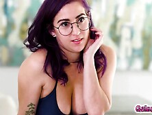 Sexy lesbian babes in wild lesbian threesome makeout - Casey Calvert