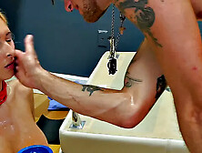 Busty cum-eating MILF getting pummeled