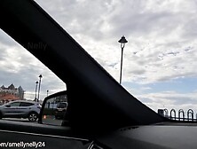 Barefaced Angel ITCHING Her Cunt and DARK HOLE in PUBLIC and Sniffing Her Finger