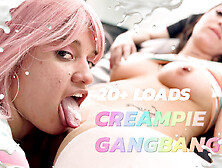 Creampie Gangbang To Sexy Witchy Girl And Clumsy Friend
