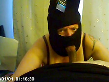 Hooded fuckslut enjoying a BBC while giving head