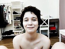 Lina Lynn tries her first DEEPTHROAT!!