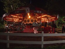 Dude meets a chick and fucks her in an amusement park