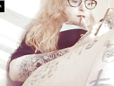 Blonde Ignores You While Chatting and Playing with Another Person