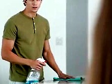 Lexi Luna returns from her tennis practice to find her daughter's bf Parker Ambrose inside