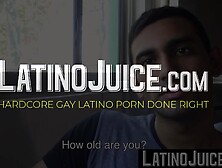 LatinoJuice. com - I covered erotic Joels beautiful face with my sticky load of hot cum