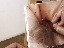 JOI OF PAINTING EPISODE 106 - Painting Pussy