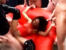 African Hottie Gets Her Ass And Coochie Smashed In Gang