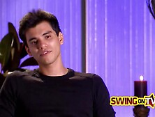 Hot swingers are getting ready for a foursome