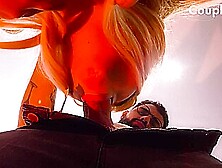 Cuckold Pov - Hubby Watch From Below While Hotwife Sucks Cock