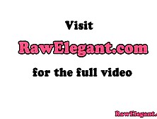 Glam euro blonde slut loving two cocks