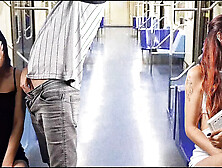 Hot Redhead Teen Fucks Stranger on Bus - Amateur Blowjob & Doggy Style