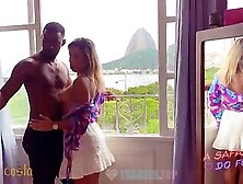 Hot Brazilian Couple Fucking At The Window With The View Of Rio