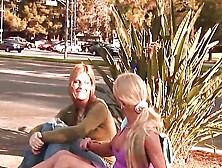 Shemale Fucking Shemale,  Top Perverted Sex! Big Dick And Big Tits,  Two Wonderful Blonde Tgirls