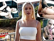 GERMAN SCOUT - First Anal Sex for big Clit blonde Girl Vivian Lola at Pick Up Casting