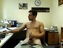 German Step Daddy With Cock 21 Cm Cum Show In The Office