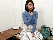 A sensitive college chick from the swim team whose twat gets wet easily! In the interview alone,  she's got a lot of juices,  and