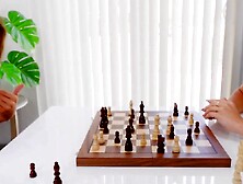 Naughty MILF Teal Conrad enjoys stepsons dick after winning strip chess