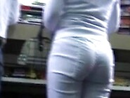 Spying For Sexy Ass In White Pants (+Slow Motion)