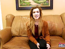 Lusty Ginger Keaton Finger Screws Her Vagina To Give A Unfathomable BJ!