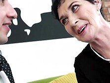 Grannys Wild Ride Lucky Pixie Gets Pounded on Sofa by Robs Monster Cock