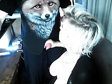 Sexy pranks of a mature married couple on the balcony...