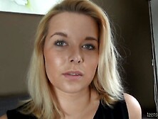 POV amateur homemade with young perky titted blonde Nikky Dream