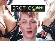 Red-head teenie student ordered to office and boned by his Hispanic teachers in cream pie threesome