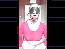 Bisexual Crossdresser Mark Wright Self Bondage Anal Invasion Hook Insertion Plays With His Weenie While Blindfolded And Shoots H