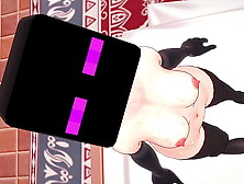 Bride dressed as an enderman only wears her towel and wants to fuck