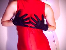 Ding-Dong Hawt Chick Pegging him after Prostate Massage - Femdom anal sex and latex gloves tugjob