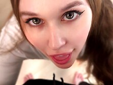 A sloppy, coarse oral sex instead of yoga for a cute gal