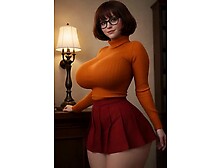 Velma Dinkley in real life shows her underclothes