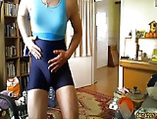 Hot Blue One Piece Swimsuit My Sister