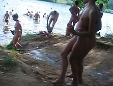 Video Taken While Strolling Through A Nudist Beach