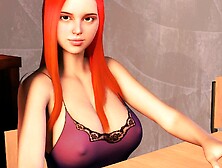 Bimbo Transformation - Teen Schoolgirl Grows Big Boobs - Big Lips