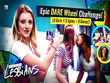 Crazy Dare Competition Gets Sexual With 3 Hot Lesbians