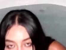 Nighttime Jacuzzi Fucking With Big Cum