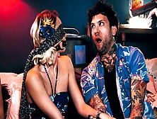 Enchanting Joanna Angel and Vanessa Sky at handjob action