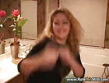 Tattooed MILF in stockings