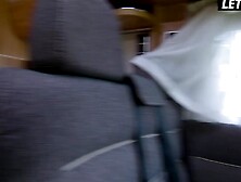 Road Trip lesbian sex with stepmom,  stepdaughter and her 2 friends