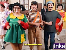 El Chibolo eighteen - Don Panzón collects the rent by eating Cholondrina's ham cake - Chapter II