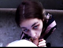 Public sex on balcony with hawt teen