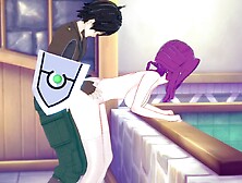 Hentai game with MILF queen being fucked in sexy lingerie