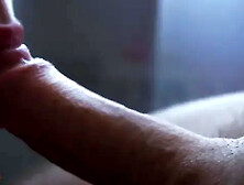 Romantic Blowjob Closeup with Cum in Mouth