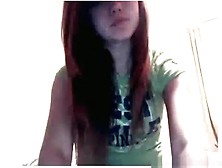 Hot girl gets naked and plays with her tits and pussy