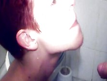 Washing Her Teeth With Cum And Piss