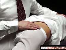 SayUncleNetwork. com - Petite Mormon submissive twink slapped hard for being naughty